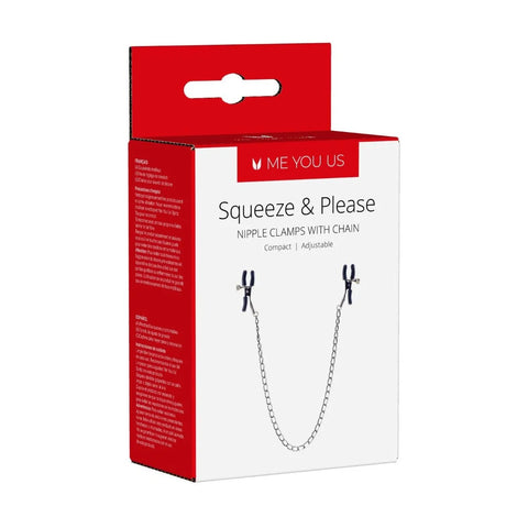 Silver Chain Nipple Clamps