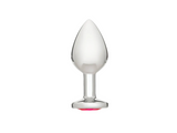 Crystal Jewel Butt Plug - Pink (Medium)