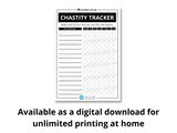 Chastity Tracker (Physical)