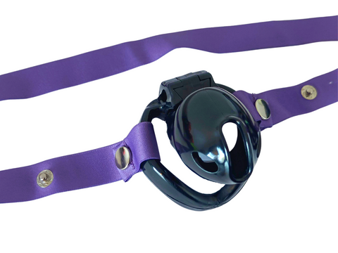 Elastic Chastity Strap (Purple)